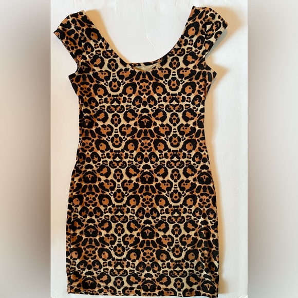 Leopard stretch mini dress - Picture 2 of 2